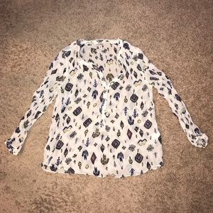 Lucky Brand Tribal Blouse